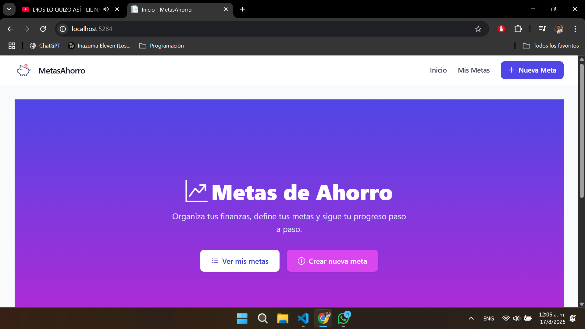 Metas Ahorro Preview